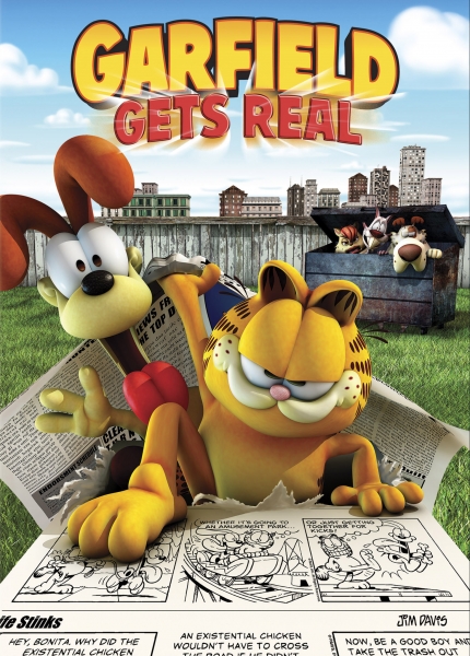 Garfildas trimačiame pasaulyje (Garfield Gets Real)